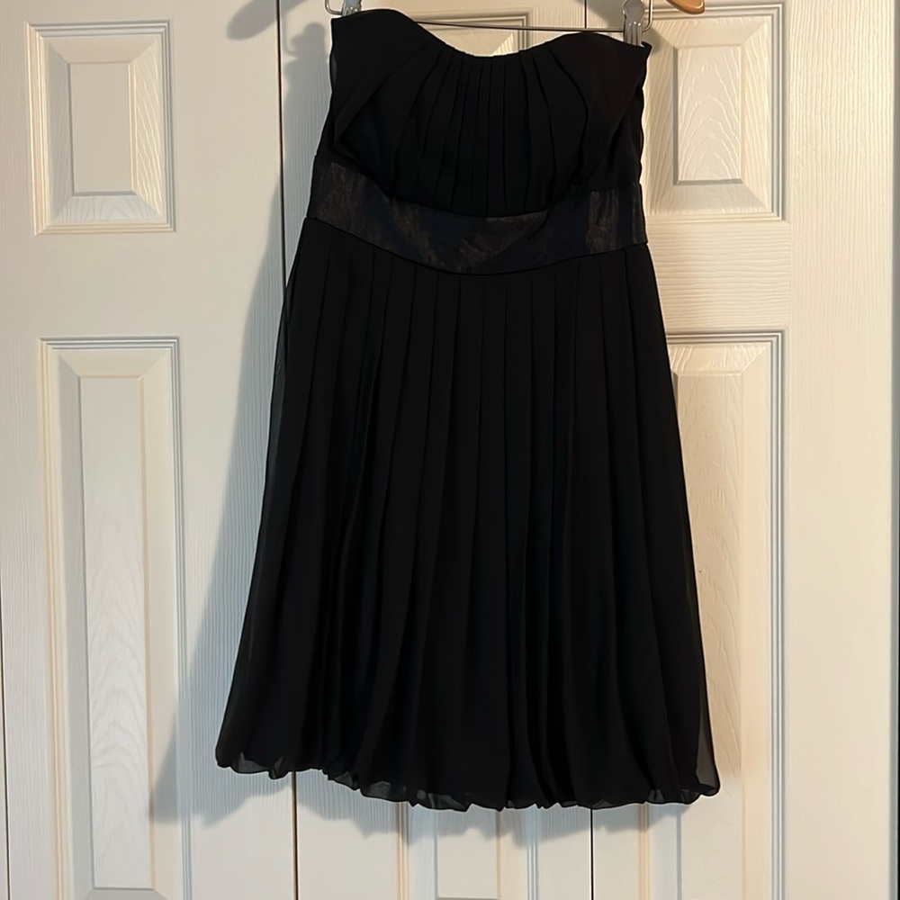 Black strapless White House Black Market Dress